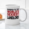 thumbnail image 3 of CafePress - Married To The Worlds Sexiest Landlord Mugs - 11 oz Ceramic Mug - Novelty Coffee Tea Cup, 3 of 4