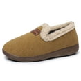 thumbnail image 6 of Khaki Women'S Comfortable Slip-On Flat Shoes With Round Toe Plush Fleece Lining Ideal For Indoor And Outdoor Casual Wear And Home Use, 6 of 9