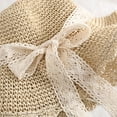 thumbnail image 5 of Summer Beach Sun Straw Hats for Women Wide Brim Packable Travel Bucket Hats UPF 50+, 5 of 9