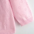 thumbnail image 6 of GYRATEDREAM Toddler Girls Cardigan Sweater Kids Uniform Tops Crew Neck Long Sleeve Solid Strawberry Sweaters 3-7 Years, 6 of 9