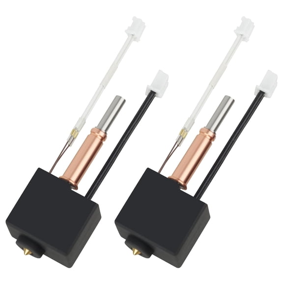 2PCS Kobra 3/Kobra 3 V2 Combo Hotend 3D Printer All Metal Extruder Hot End Replacement with 0.4mm Brass Nozzle and Silicone Sock for Anycubic Printers