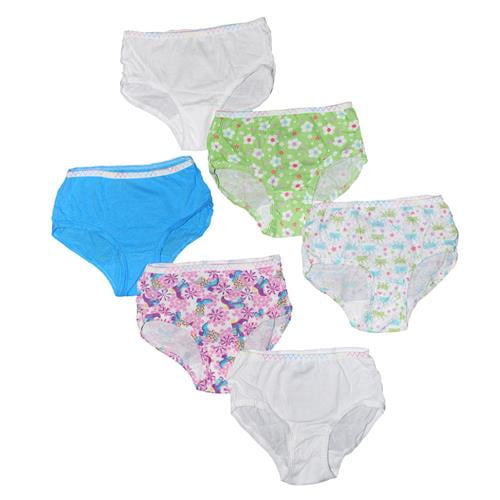 Fruit of the Loom Girls Brief Underwear, 6 Pack Panties (Little Girls