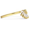 thumbnail image 6 of Contoured Band Half Sun Baguette Cubic Zirconia Yellow Tone 925 Sterling Silver, Size 8, 6 of 7
