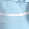 thumbnail image 4 of 2017 Las señoras de las señoras de la manera ponen en cortocircuito los pantalones superiores del cuello del barco de la manga M M Sunnimix Conjunto de trajes de mujer, 4 of 8