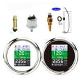thumbnail image 2 of 6 in 1 Tachometer Gauge GPS Speedometer Fuel Level Water Temp Oil Pressure 0~10Bar Sensor Alarm For Car Boat Motorcycle Meter, 2 of 7