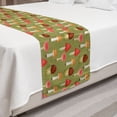 thumbnail image 2 of Mushroom Bed Runner, Repetitive Autumn Forest Elements Abstract Graphic Various Fungus Pattern, Decorative Accent Bedding Scarf for Hotels Homes and Guestrooms, Queen, Multicolor, by Ambesonne, 2 of 2