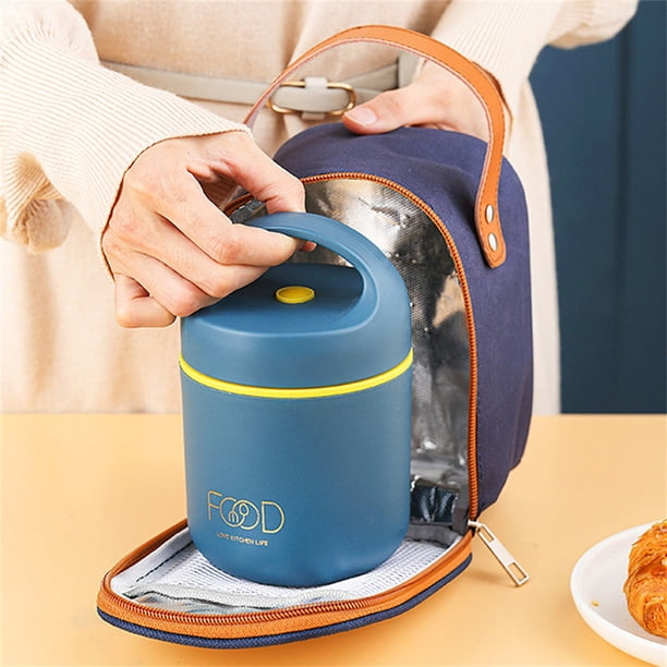 Stainless Steel Vacuum Thermal Lunch Box Portable Food Warmer Soup
