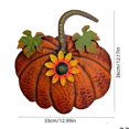 thumbnail image 4 of Metal Pumpkin Garden Stake Fall Decor Decorative Rustic Pumpkin Yard Stake Sign Yard Decor Outdoor Thanksgiving Yellow,A, 4 of 5