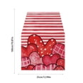 thumbnail image 3 of Boovnll Valentines Day Table Runner, 13x71" Valentine's Day Printing Table Runner, Valentines Table Runner for Holiday Kitchen Dining Table, Party Decor, Valentines Day Decorations, 3 of 6