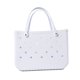 thumbnail image 1 of Bolsa de playa, cesta de silicona, bolso de gelatina de viaje impermeable, cesta de Picnic para mujer, bolso de mano multiusos de cocodrilo, bolsas de compras, 1 of 5