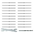 thumbnail image 1 of 20pcs Stainless Steel Right and Left Thread Swage Lag Screws for Cable Railing, 1 of 6