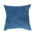 thumbnail image 2 of PONPRNGY Throw Pillow Covers Decorative 1Pc Soft Velvet Corduroy Striped Square Cushion Cover for Bench Couch Decor, 15 x 15 inch, 2 of 5