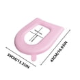 thumbnail image 3 of Toilet Cushion Seat Cover, High Foam Eva, Washable Reusable Design, Non-slip Hygienic Bathroom Accessory, Portable Travel Toilet Aid, Topliu, 3 of 7
