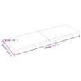 thumbnail image 2 of vidaXL Bathroom Countertop Light Brown 180x60x(2-6)cm Treated Solid Wood, 2 of 7