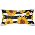 thumbnail image 4 of GZHJMY Sunflower Standard Pillowcase Super Soft Cozy Plush Pillow Case with Zipper for Sofa Bed Couch, 20 x 26 Inch, 4 of 7