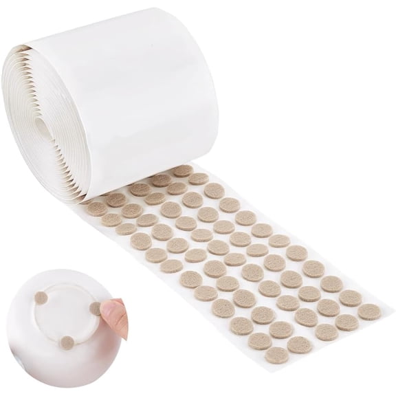 1000pcs Self Adhesive Felt Pads Cabinet Door Bumpers 10mm Small Beige Felt Bumpers 2mm Thin Dots Cabinet Door Protector Stopper