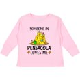 thumbnail image 3 of Inktastic Someone In Pensacola Loves Me Beach Vacation Boys or Girls Long Sleeve Toddler T-Shirt, 3 of 5