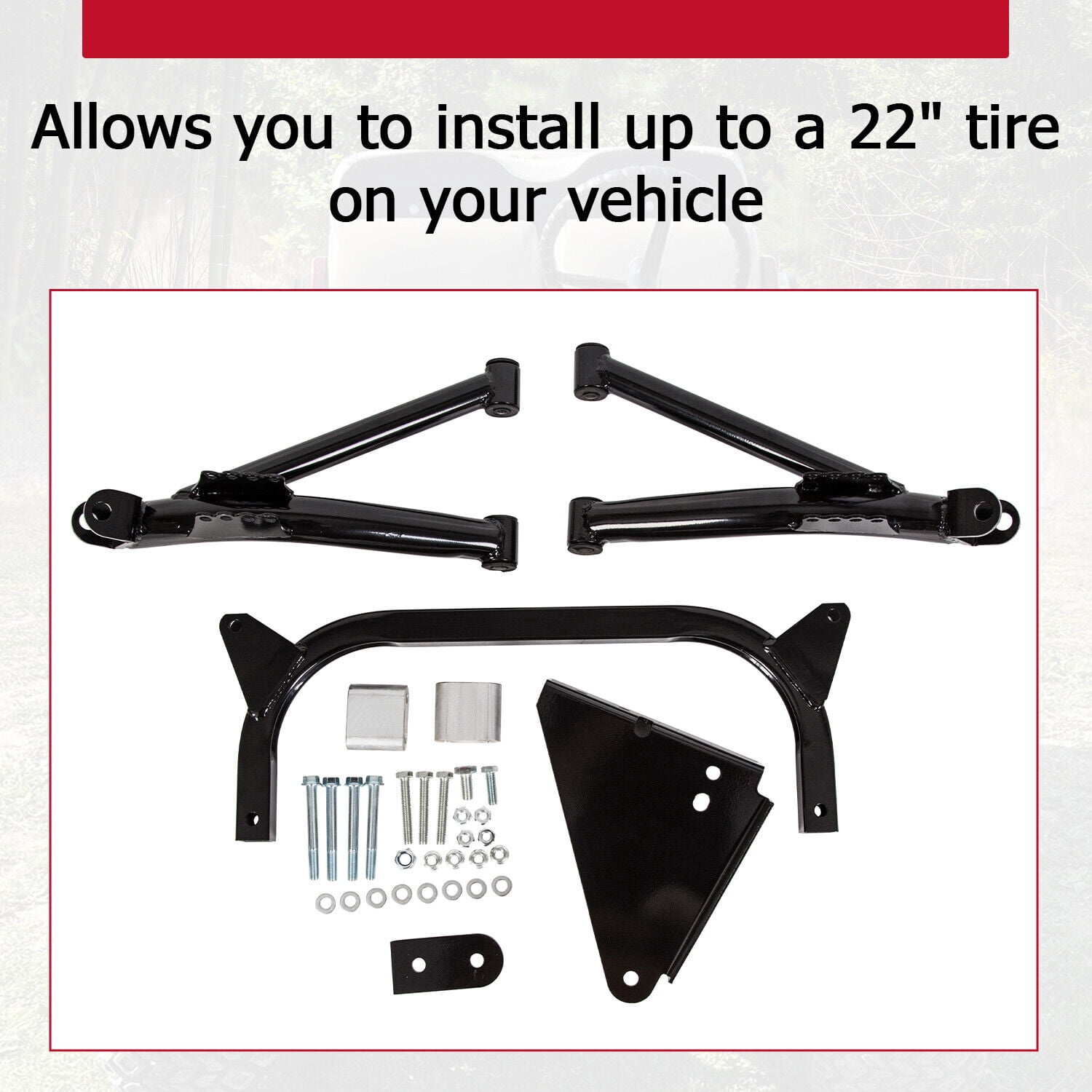 Kojem 6" A-Arm A Arm Lift Kit for 1995-2002 Yamaha Golf Cart G8-G14 G16 G19 G20 Electric/Gas Model