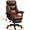 Brown, variant on DELMANGO Big and Tall Office Chair 750lbs, Better Modern Heavy Duty Executive Desk Chair with Footrest, Lumbar Support and Adjustable Headrest, Brown
