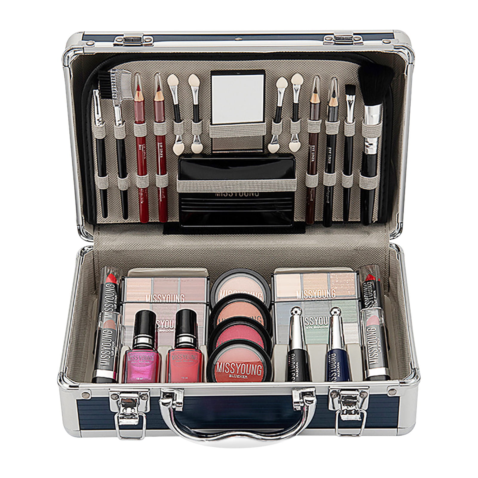 beneden Verstrikking Blaze Beauty Cosmetics Case Set Gift Travel All in One Makeup Box - Walmart.com