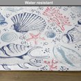 thumbnail image 6 of Ambesonne Adventure Place Mats Set of 4, Underwater Naval Wildlife, Standard Size, Navy Blue Dark Coral, 6 of 6
