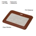 thumbnail image 4 of Uxcell 4"x3" Horizontal Badge Holders Clear ID Window with 1 Card Slot, Brown 2Pack, 4 of 5