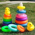 thumbnail image 4 of Duck Stacking Ring Super Stack Up Educational Toy Multicolour 12 Rings for Toddlers, 4 of 4
