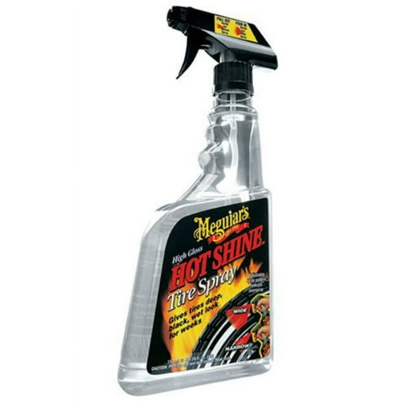 Meguiar's G12024 Hot Shine High Gloss Tire Spray, 24 Oz