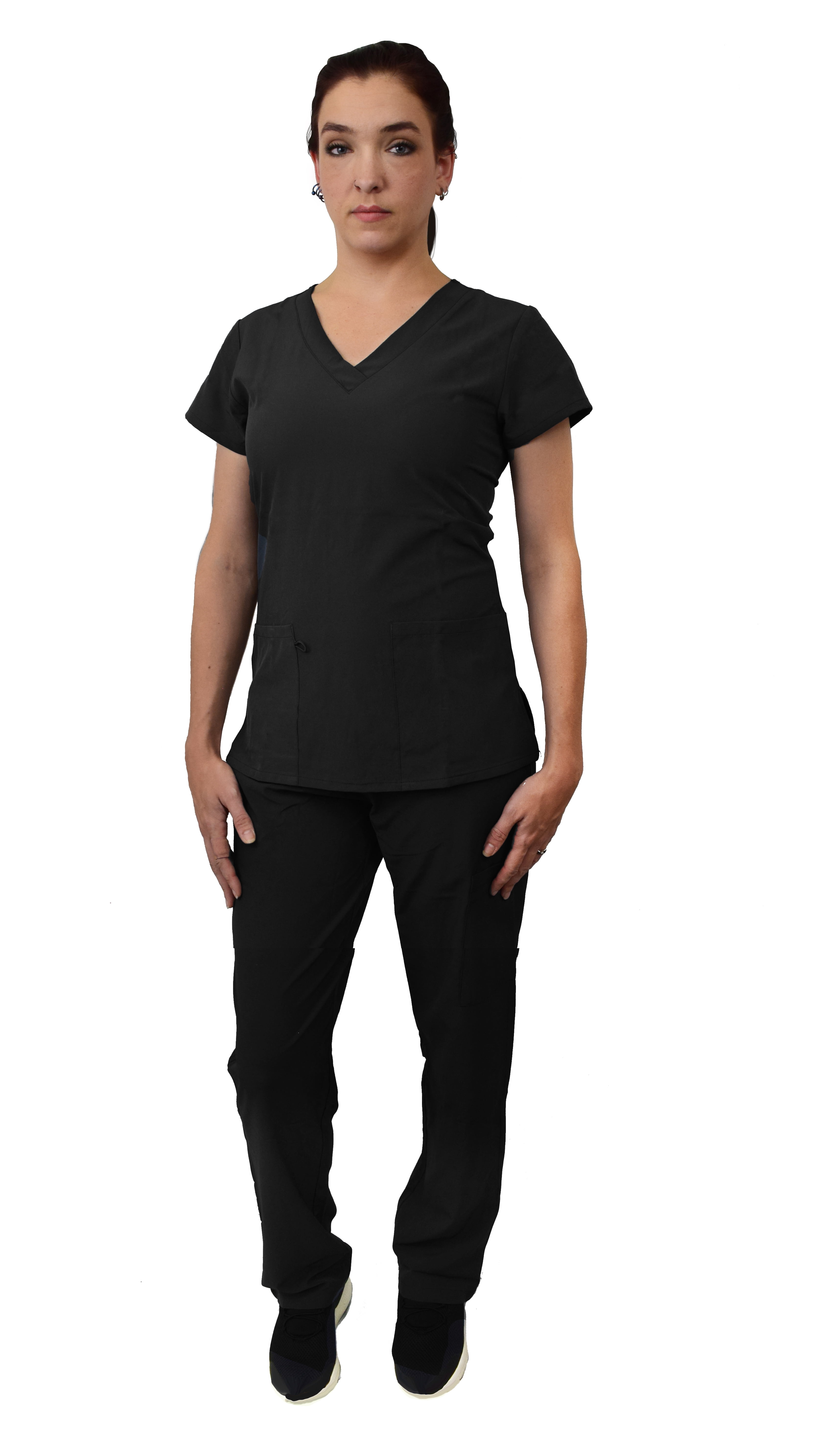 GT Performance Womens Medical Scrub Set GT 4FLEX Vneck Top and Pant