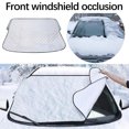 thumbnail image 4 of Car Cover For Snow,Windshield Snow Cover,Thick Design For Sedans,70x37in,All-Season Protection,Anti-Theft,Elastic Wheel Straps,Universal Fit 99% Vehicles,Multi-Use Mat,Foldable., 4 of 7