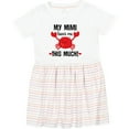 thumbnail image 3 of Inktastic Mimi Loves Me Grandson Girls Toddler Dress, 3 of 5