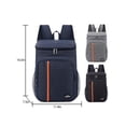 thumbnail image 2 of LUXUR Men Portable Multi Pockets Daypack Women Reusable Insulated Knapsack Lightweight Hiking Picnics Leakproof Lunch Backpack, 2 of 4