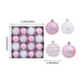 thumbnail image 3 of 16Pc Christmas Balls, 2.4 Inch Christmas Tree Decoration Ball Ornament Shatterproof Plastic Hanging Baubles Indoor Holiday Xmas Tree Decor, 3 of 6