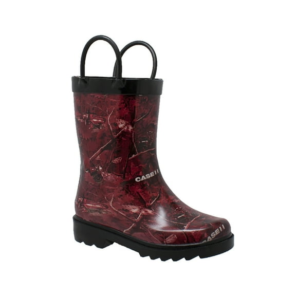 Toddler's Camo Rubber Boot Red