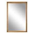 thumbnail image 6 of Kate and Laurel Hatherleigh Modern Farmhouse Rectangle Wooden Wall Mirror, 24 x 36, Rustic Brown, Decorative Wood Rectangular Mirror for Use in Bathroom, Entryway, or Bedroom, 6 of 9