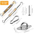 thumbnail image 2 of 1 PC Heavy Duty M6 Kit de Fixation de Voile d'Ombrage, Kit de Fixation de Store en Acier Inoxydable 304 pour Triangle et Carré, Kit d'Accessoires (M6), 2 of 5