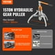 thumbnail image 2 of Extractor hidráulico de engranajes VEVOR, separador de extracción de rodamientos de rueda de capacidad máxima de 15 toneladas, extractor de 2 o 3 mordazas, extractor hidráulico de mordaza de 12, 2 of 9