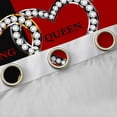 thumbnail image 4 of Homewish Teens Female Men Bling Crystal Love Heart Curtains Pack of 2 (42x84 Each),Black Red Curtains Blackout,Happy Valentine'S Day Bedroom Curtains,Super Cozy Room Decor, 4 of 6