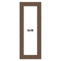 5x18 Frame Brown Distressed Barnwood Picture Frame | Rustic Farmhouse Photo Frame Includes UV