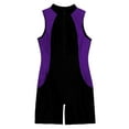 thumbnail image 6 of Yeahdor Womens One-piece Swimming Jumpsuit Romper Front Zipper Athletic Bodysuit Jumpsuit, 6 of 7