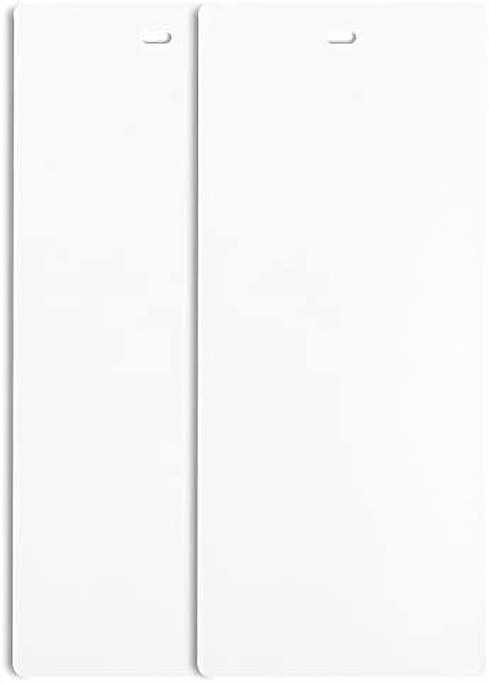 PVC Vertical Blind Replacement Slats Curved Smooth White 98.5 X 3.5 (2