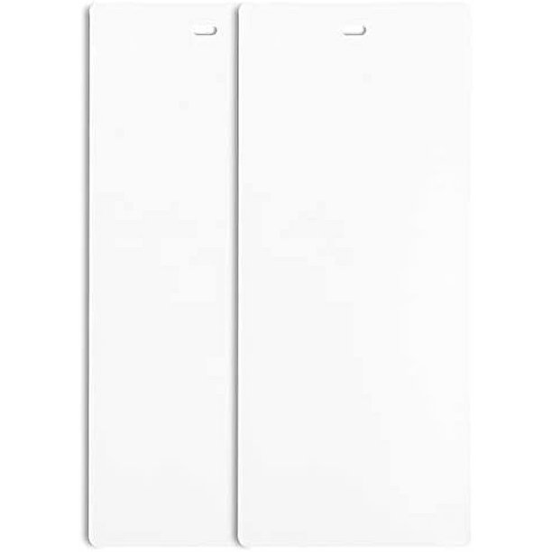 PVC Vertical Blind Replacement Slats Curved Smooth White 98.5 X 3.5 (2