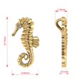 thumbnail image 4 of Diamond Summertime Seahorse Pendant Necklace 14k Yellow Gold (0.01ct), 4 of 5