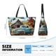 thumbnail image 4 of Fotbe Vintage Truck Farm Scene Bolsa de Viaje para Playa - Resistente al Agua, Bolsa Tote de Gran Capacidad y Ligera con 7 Bolsillos para Mujeres y Hombres, 4 of 7
