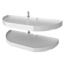 Rev-A-Shelf 6882-31-11-570 31" Half Moon 2-Tier Blind Cabinet Lazy Susan