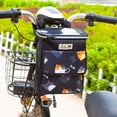 thumbnail image 3 of Happydeer Bike Handlebar Bag Waterproof Large Capacity Cartoon Pattern Zipper Closure Double Layer Bike Front Bag Electric Bicycle Handlebar Frame Bag Bike Supplies, 3 of 13