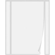 Side Opeig Mageic Scree Door Fis Door Size 66 x 96 ich, Scree Size 68" x 98", Whie Fiberglass Mesh Double Slidig Door Mosquio Scree Door Mageic Closure o Keep Bugs Ou