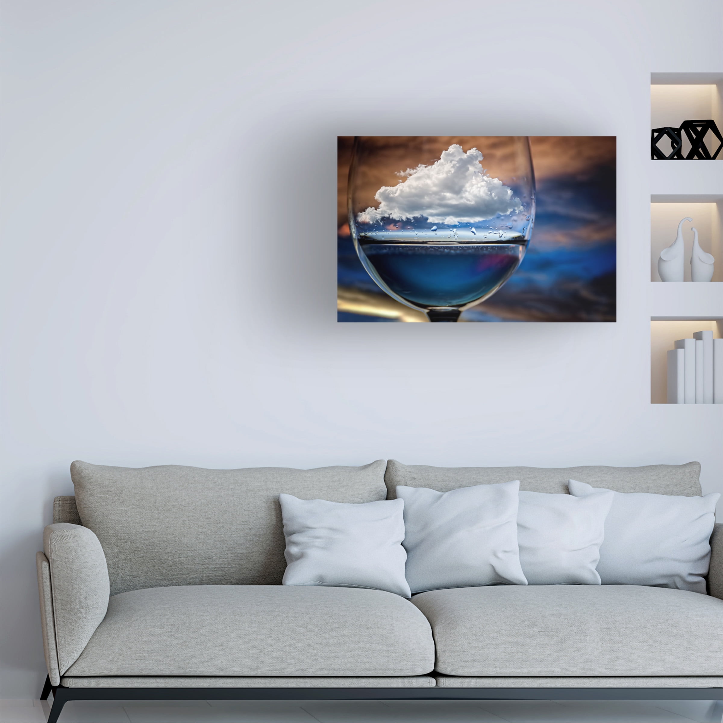 Chechi Peinado 'Cloud In A Glass' Canvas Art