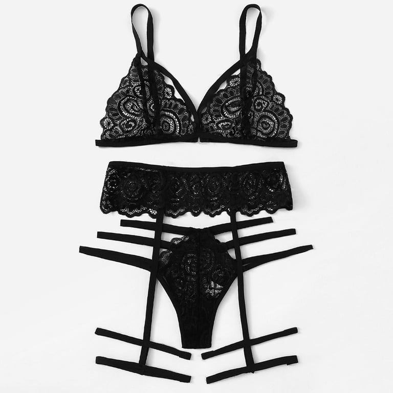 sexy flannel lingerie Buffalo Plaid Bra Lingerie Set, Plaid Print Bra – 3wishes.com