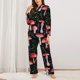 thumbnail image 2 of Balery Red Mushrooms Conjunto de Pijama con Estampado para Mujer, Conjunto de Dos Piezas con Manga Larga, Ropa de Dormir Suave con Bolsillos, Pijamas Cómodos-Medium, 2 of 7